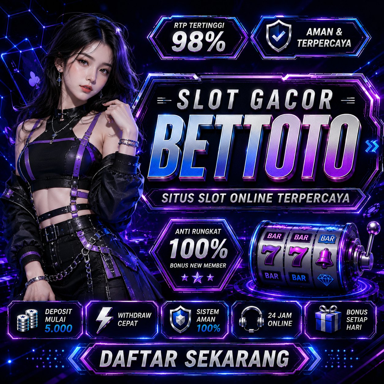Bocoran RTP Tinggi Slot777 BETTOTO + Toto Togel 4D 5D 6D